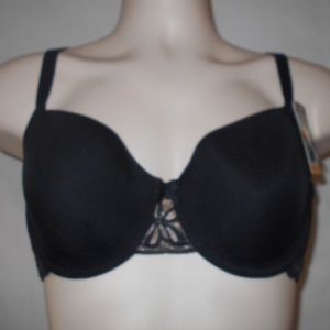 Wacoal All Dressed Up Black Contour Bra Size 36DD